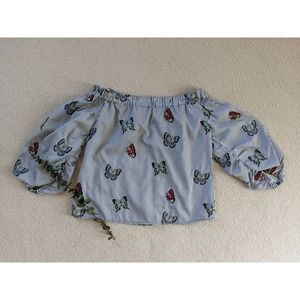 Zara Butterfly Mama Crop Top S